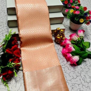 Elite Orange Bridal Pick Silk Saree