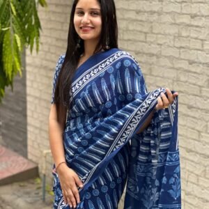 Mul-Mul Cotton Saree