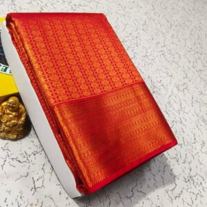 Red Bridal Silk Saree