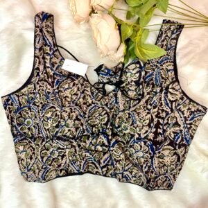 Cotton Kalamkari Printed Blouse – Free Size